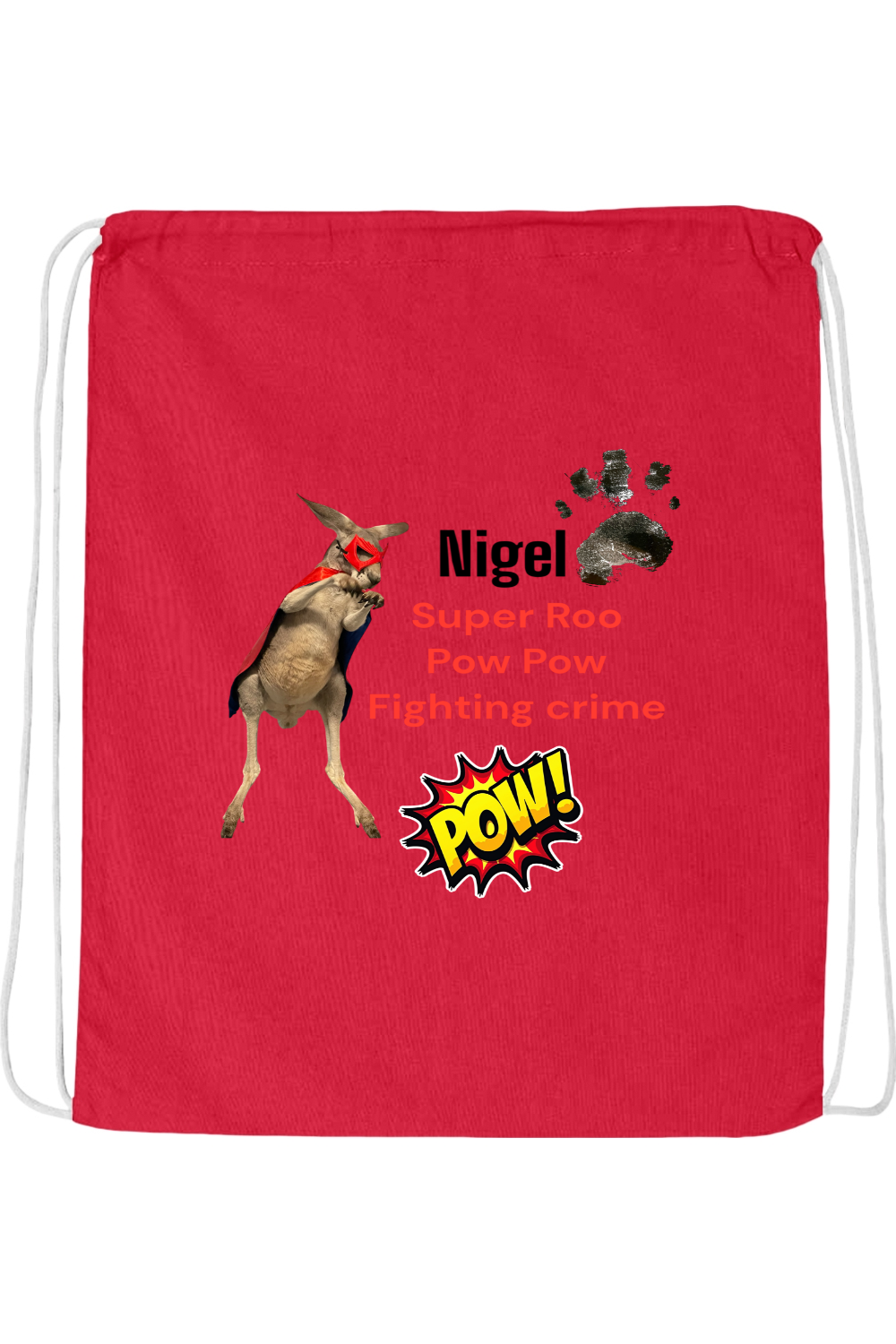 Fighting Crime 2 Drawstring Bag