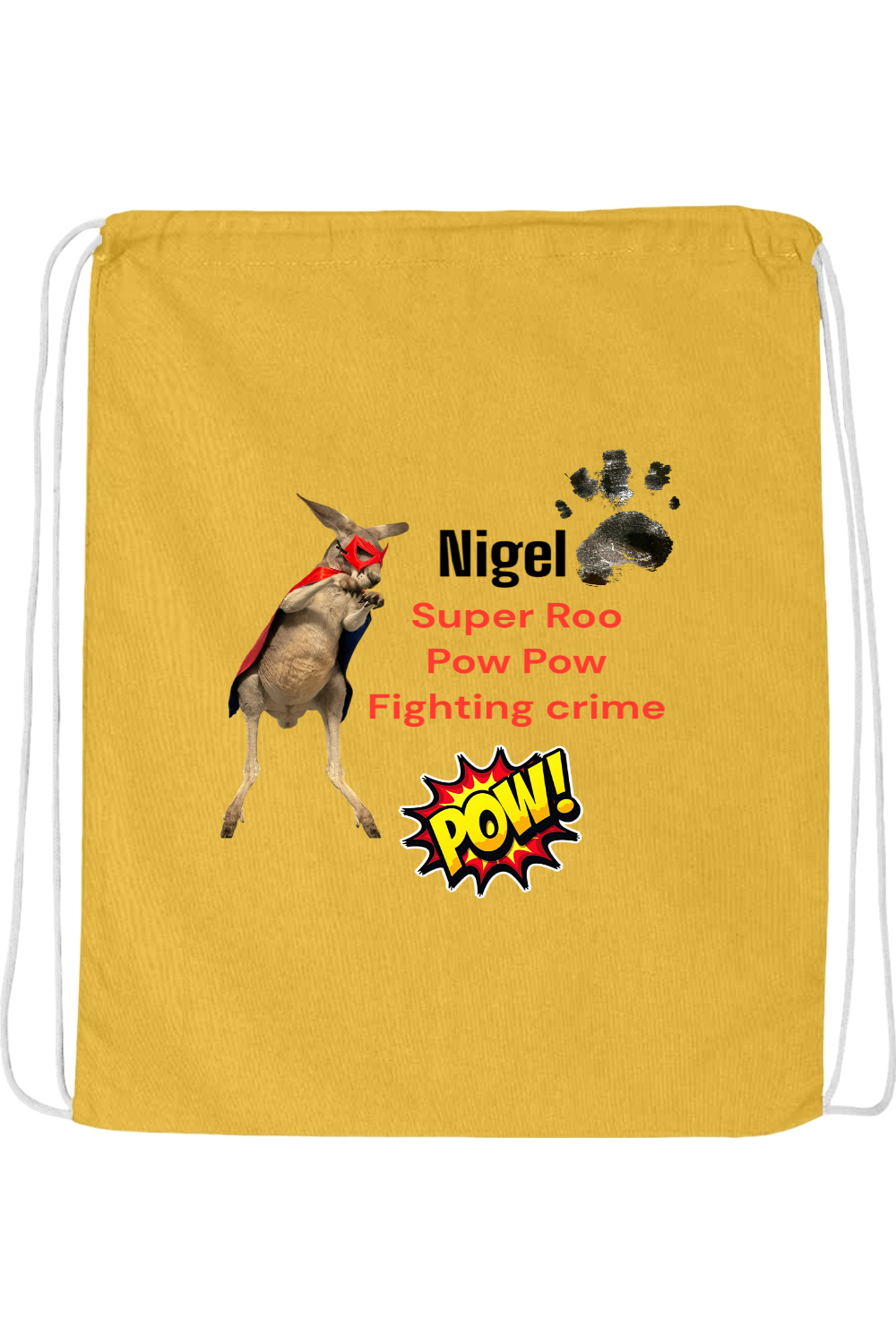 Fighting Crime 2 Drawstring Bag