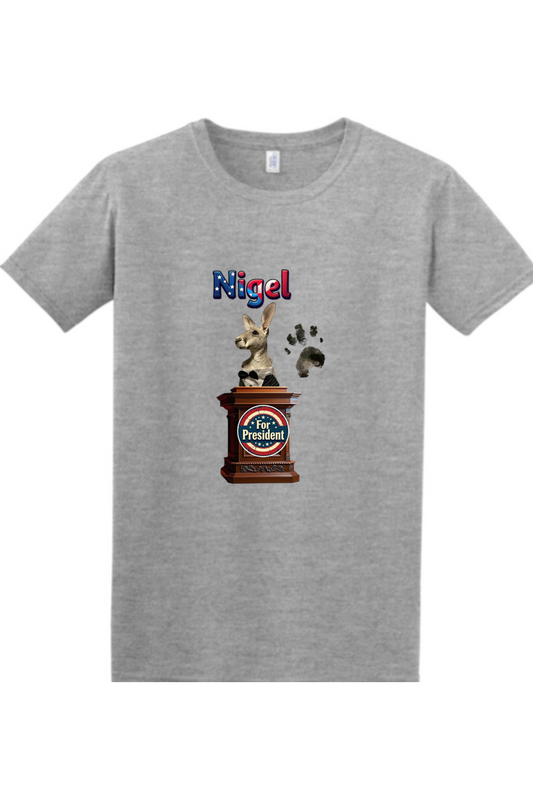 Nigel For President 1 Mens T-shirt