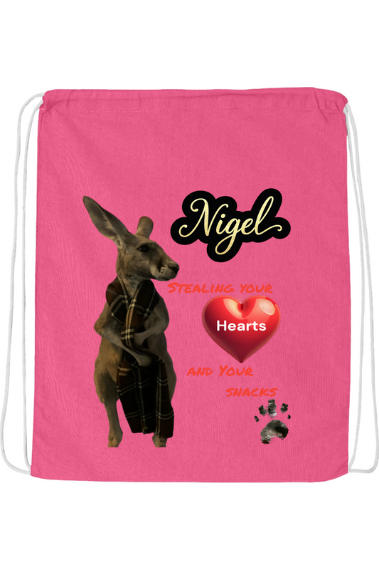 Stealing Hearts Drawstring Bag