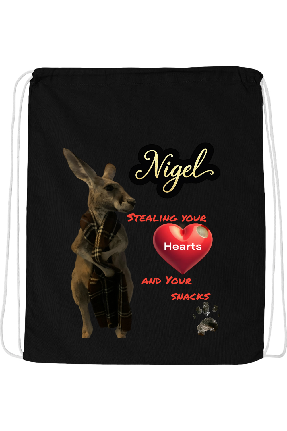 Stealing Hearts Drawstring Bag