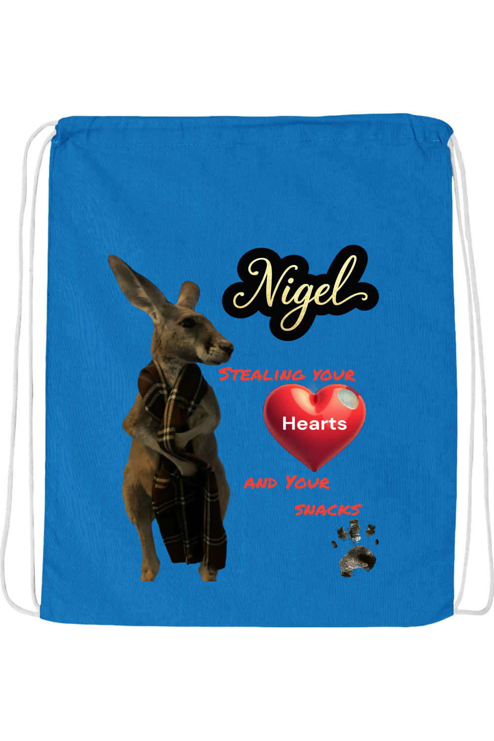 Stealing Hearts Drawstring Bag