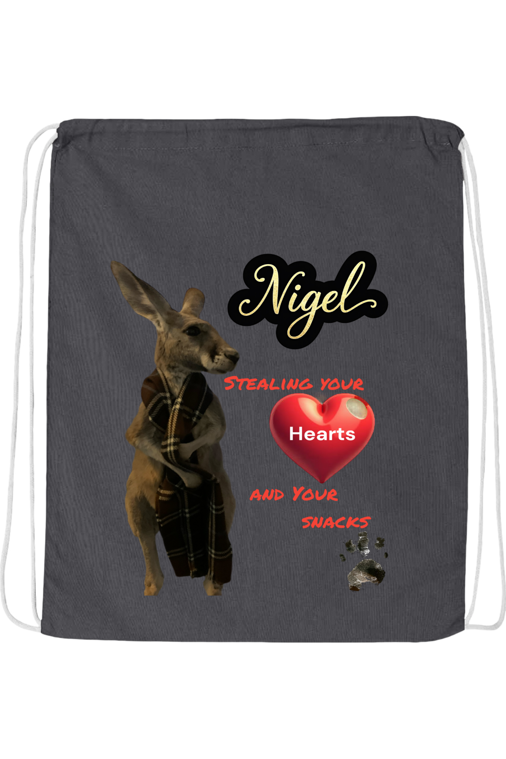 Stealing Hearts Drawstring Bag