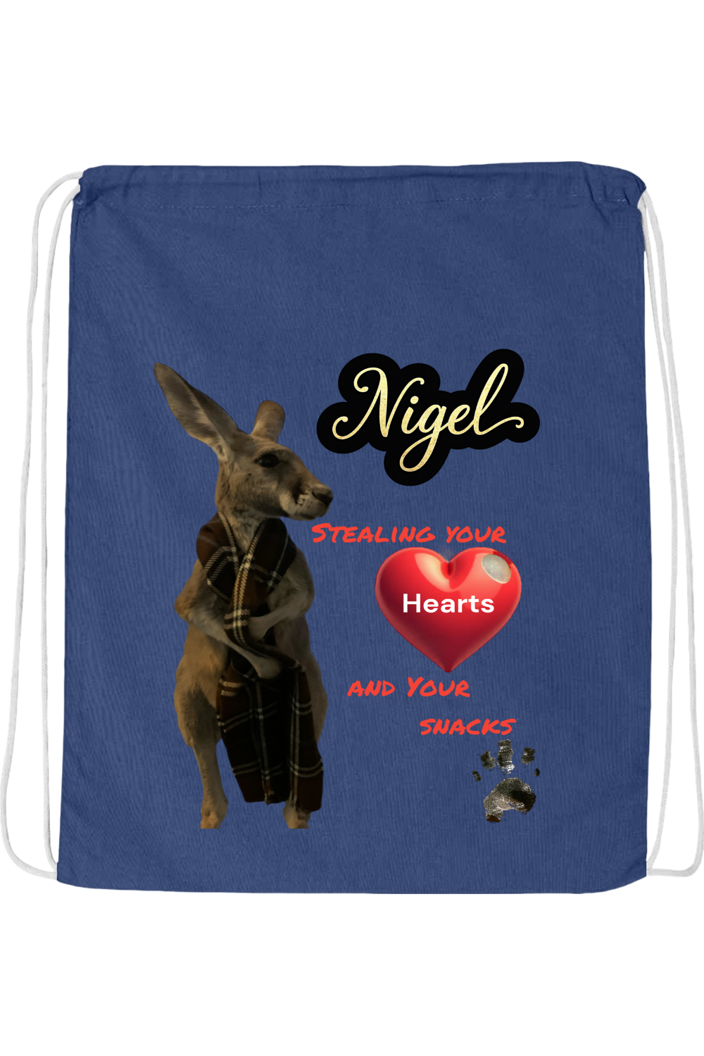 Stealing Hearts Drawstring Bag