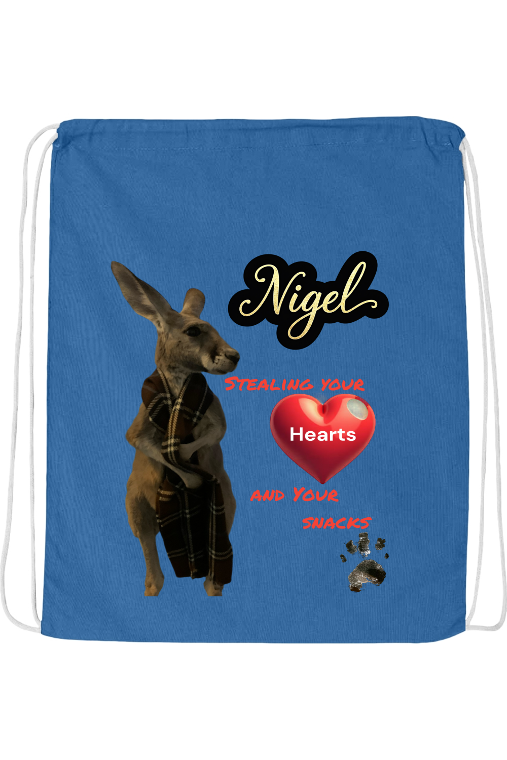 Stealing Hearts Drawstring Bag