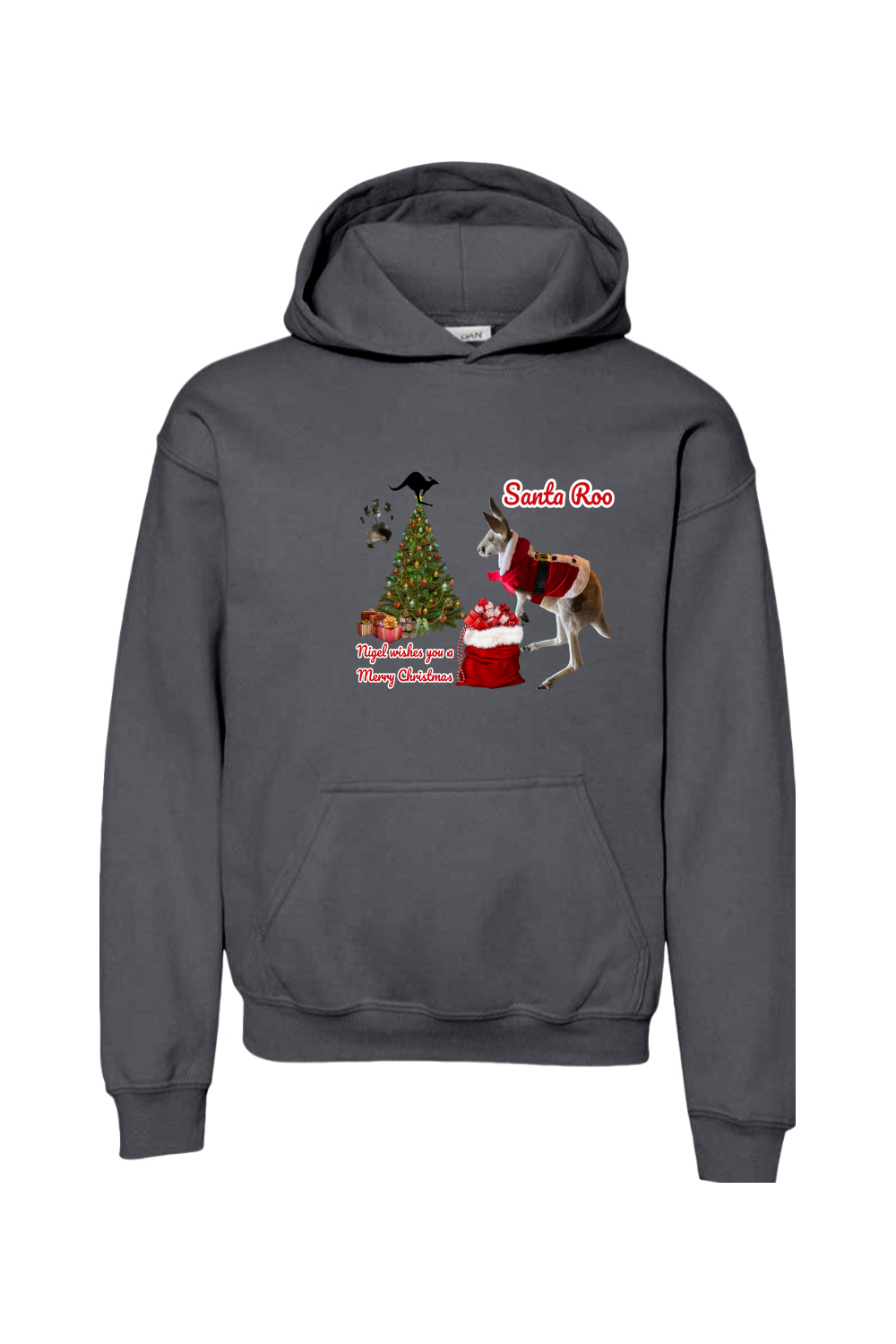 Santa Roo Unisex Youth Hoodie