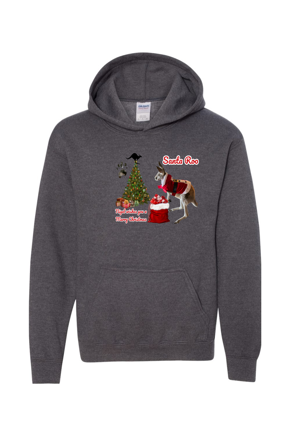 Santa Roo Unisex Youth Hoodie