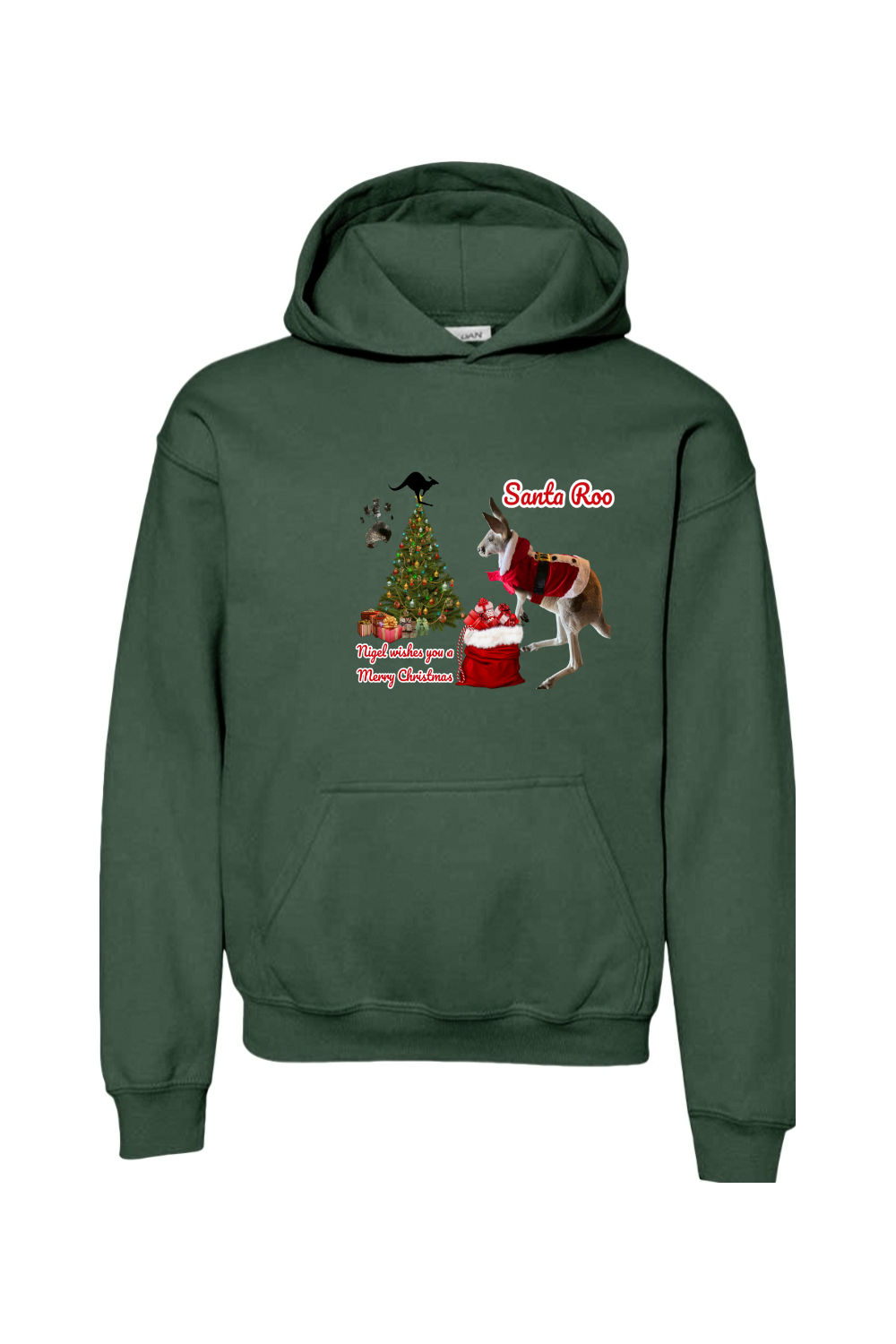 Santa Roo Unisex Youth Hoodie