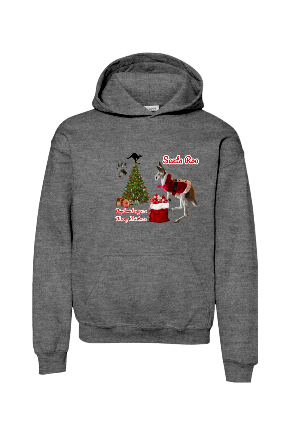 Santa Roo Unisex Youth Hoodie