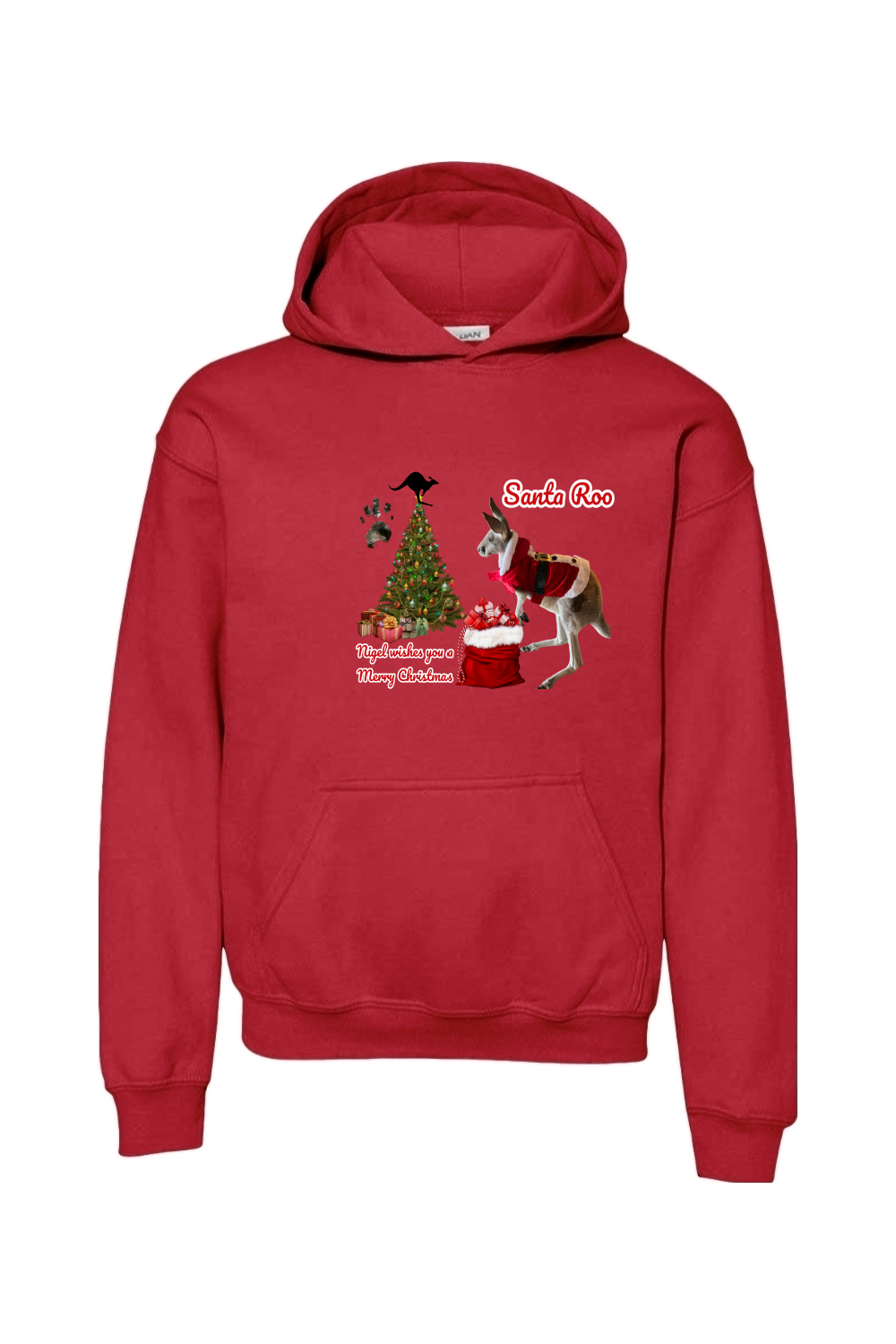 Santa Roo Unisex Youth Hoodie
