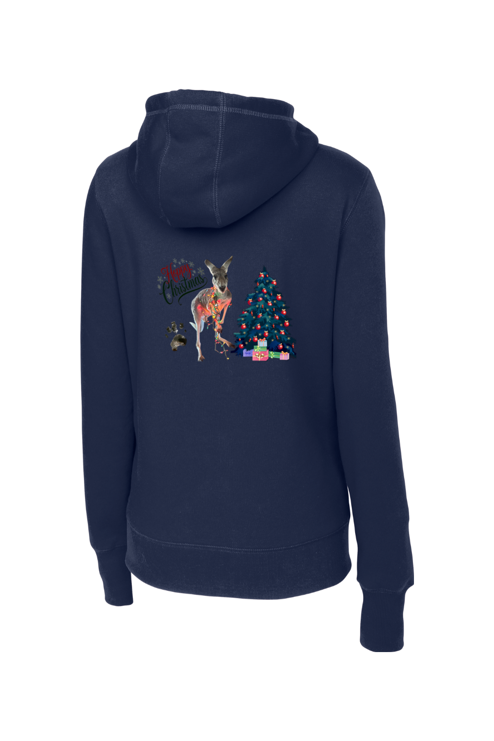 Sport-Tek Ladies Pullover Hooded Sweatshirt Hoppy Christmas
