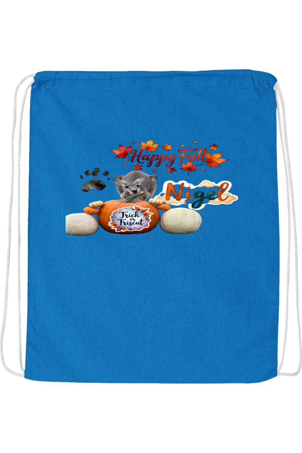 Happy Fall 1 Drawstring Bag