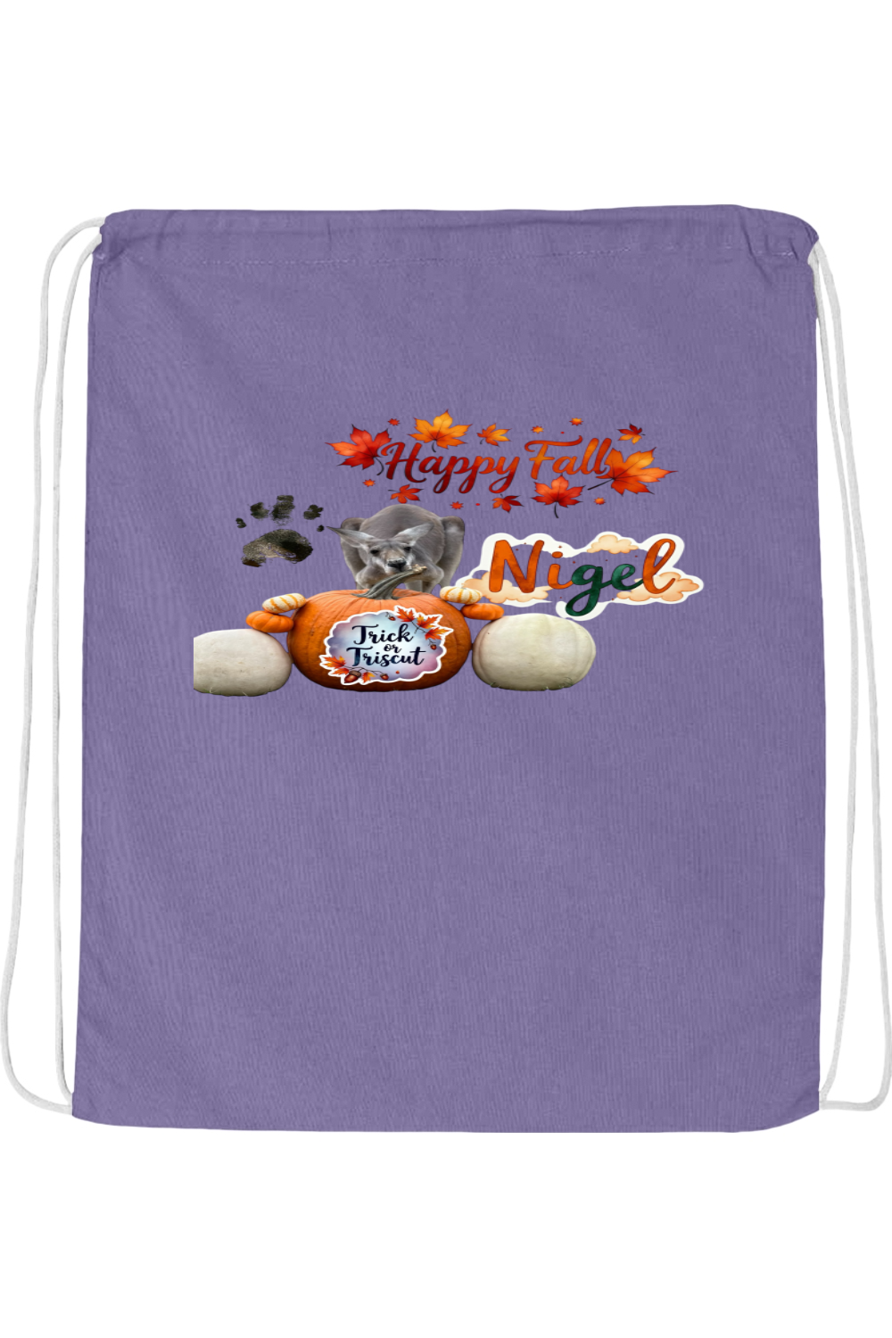 Happy Fall 1 Drawstring Bag