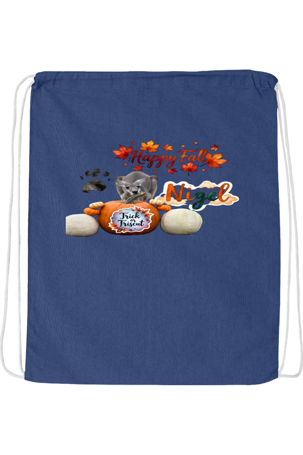 Happy Fall 1 Drawstring Bag