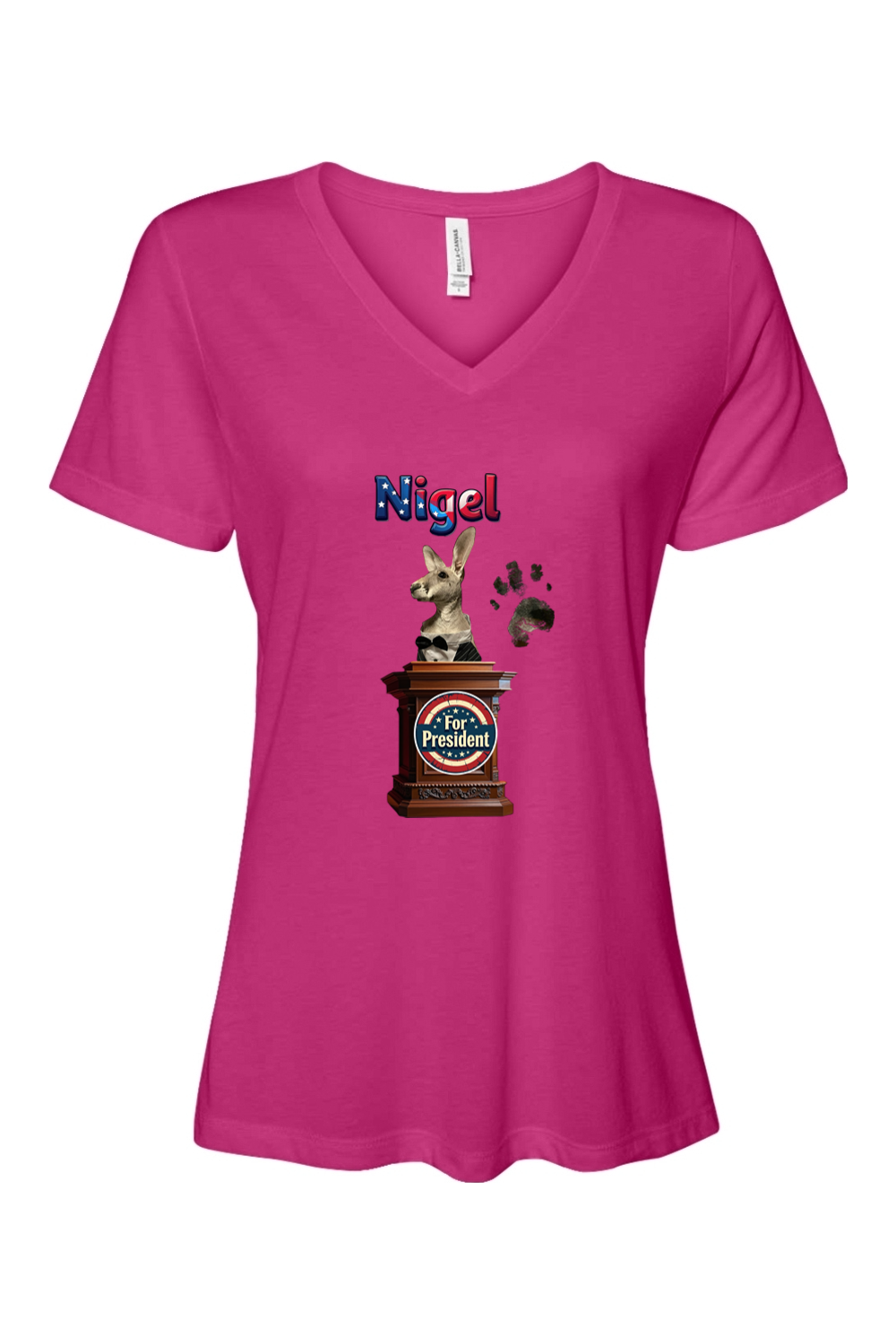 Nigel For President 1 Relaxed Fit Womens T-shirt