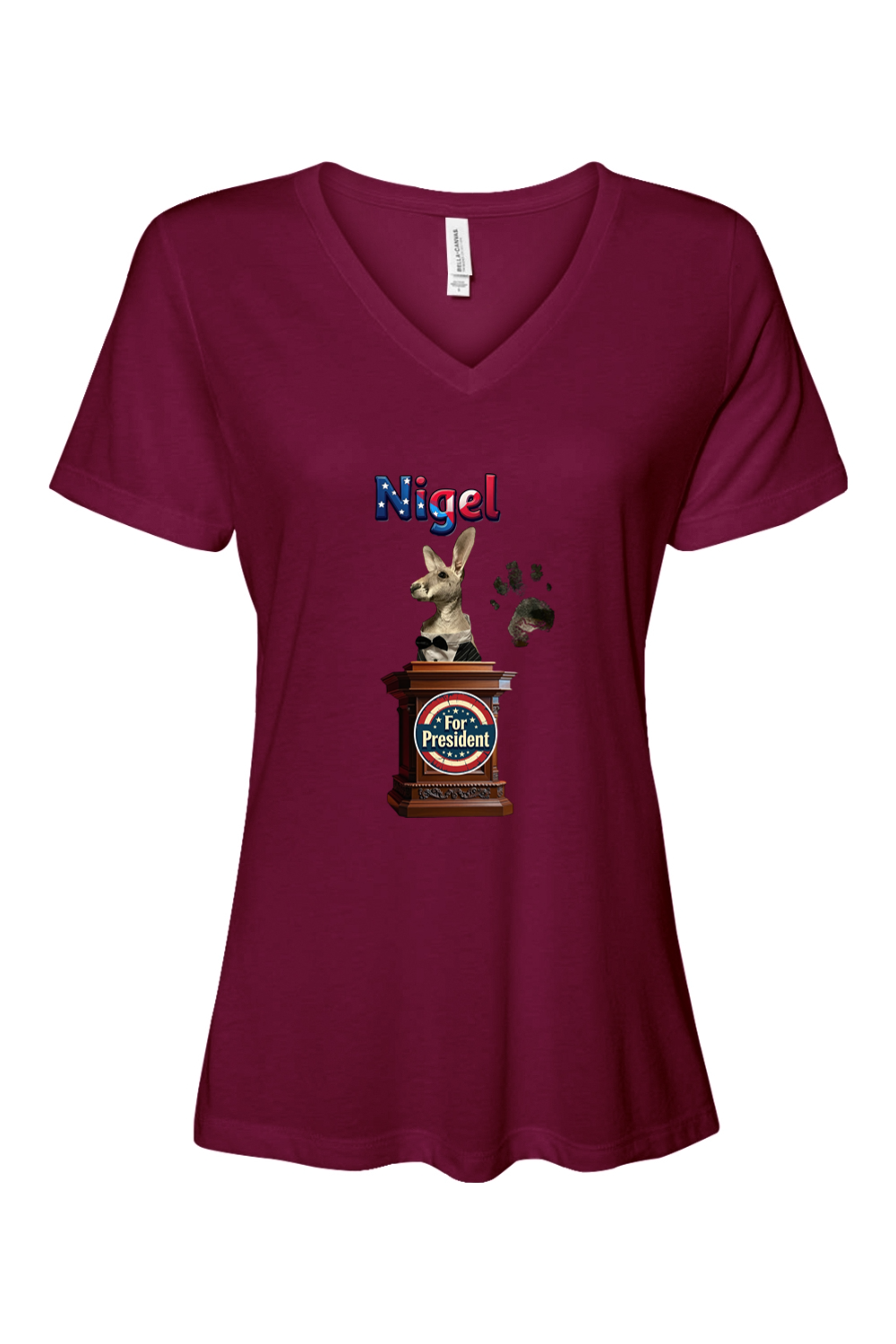 Nigel For President 1 Relaxed Fit Womens T-shirt