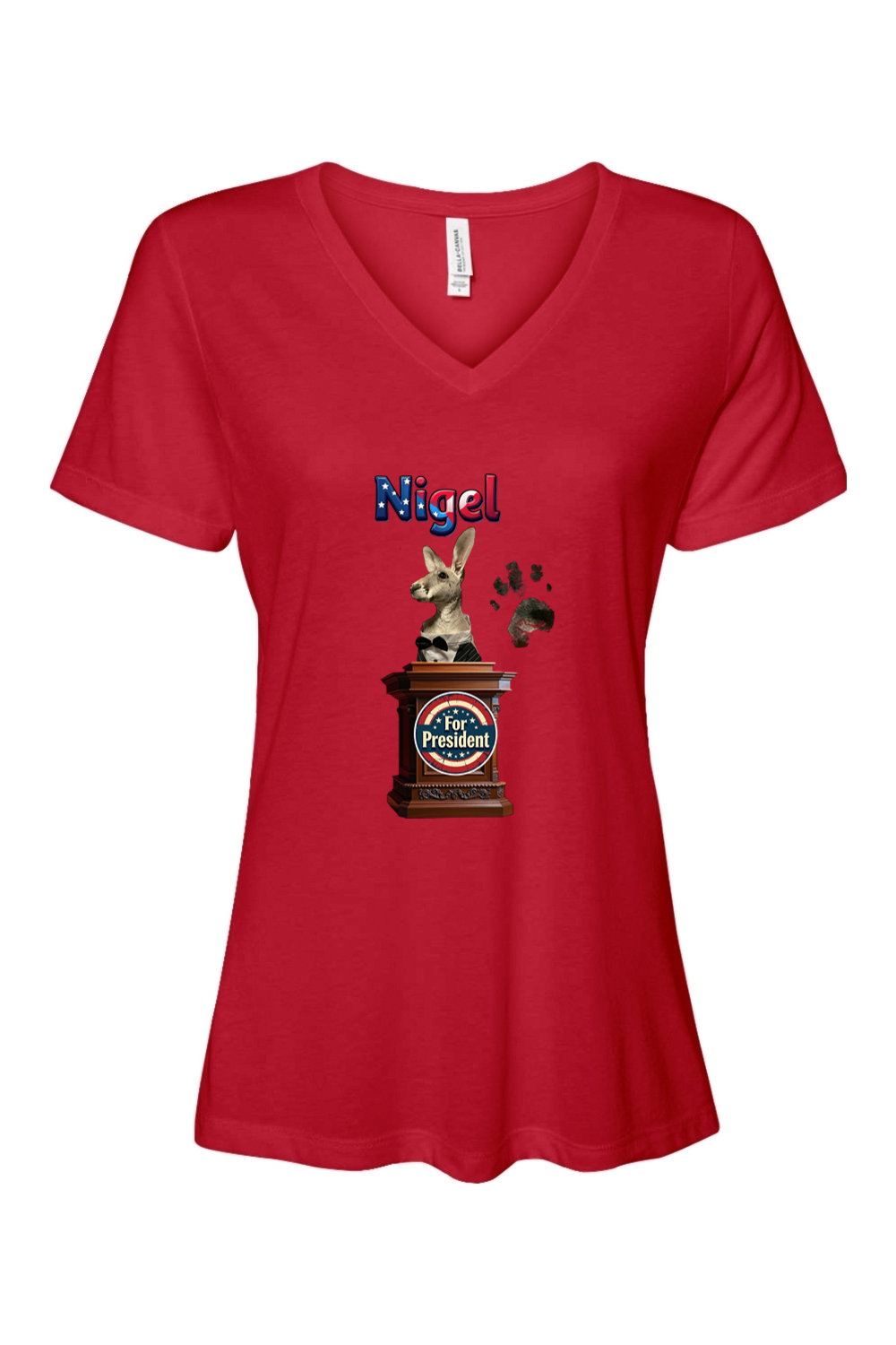 Nigel For President 1 Relaxed Fit Womens T-shirt
