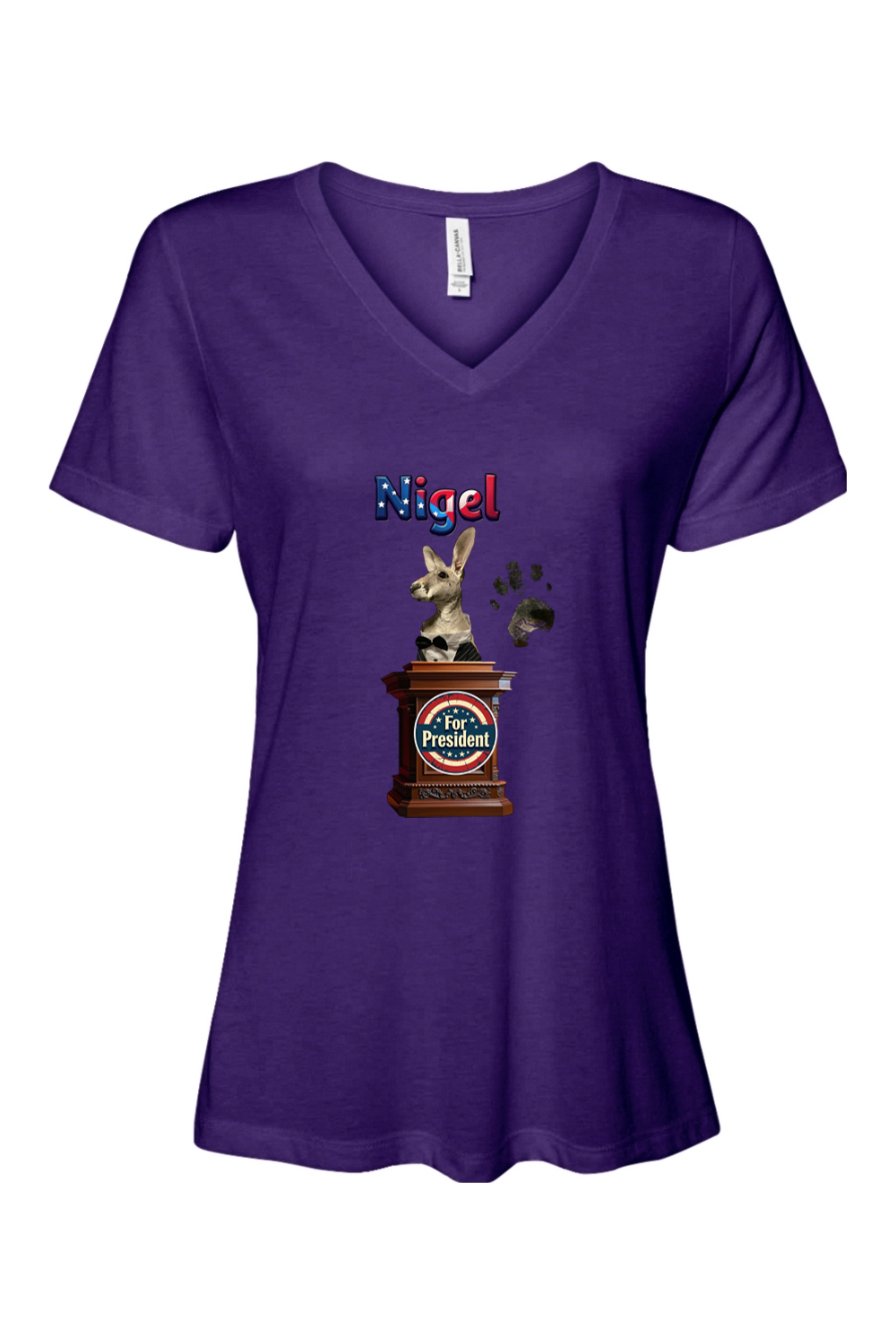 Nigel For President 1 Relaxed Fit Womens T-shirt