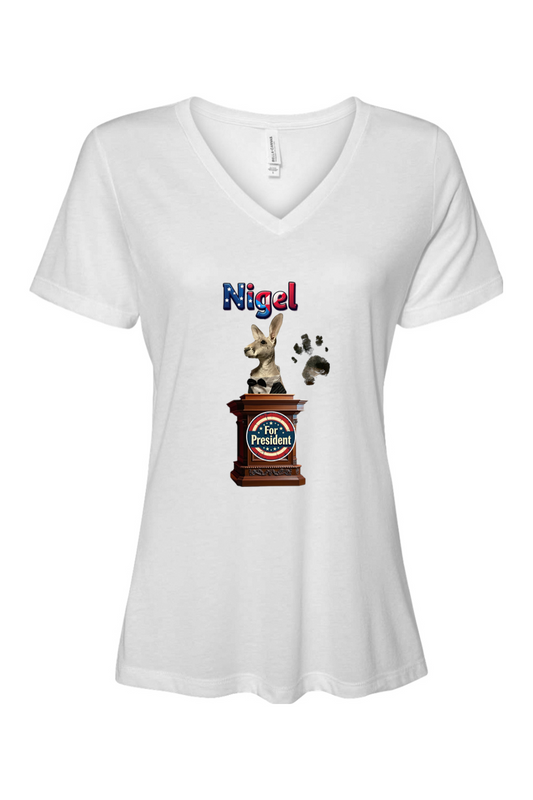 Nigel For President 1 Relaxed Fit Womens T-shirt