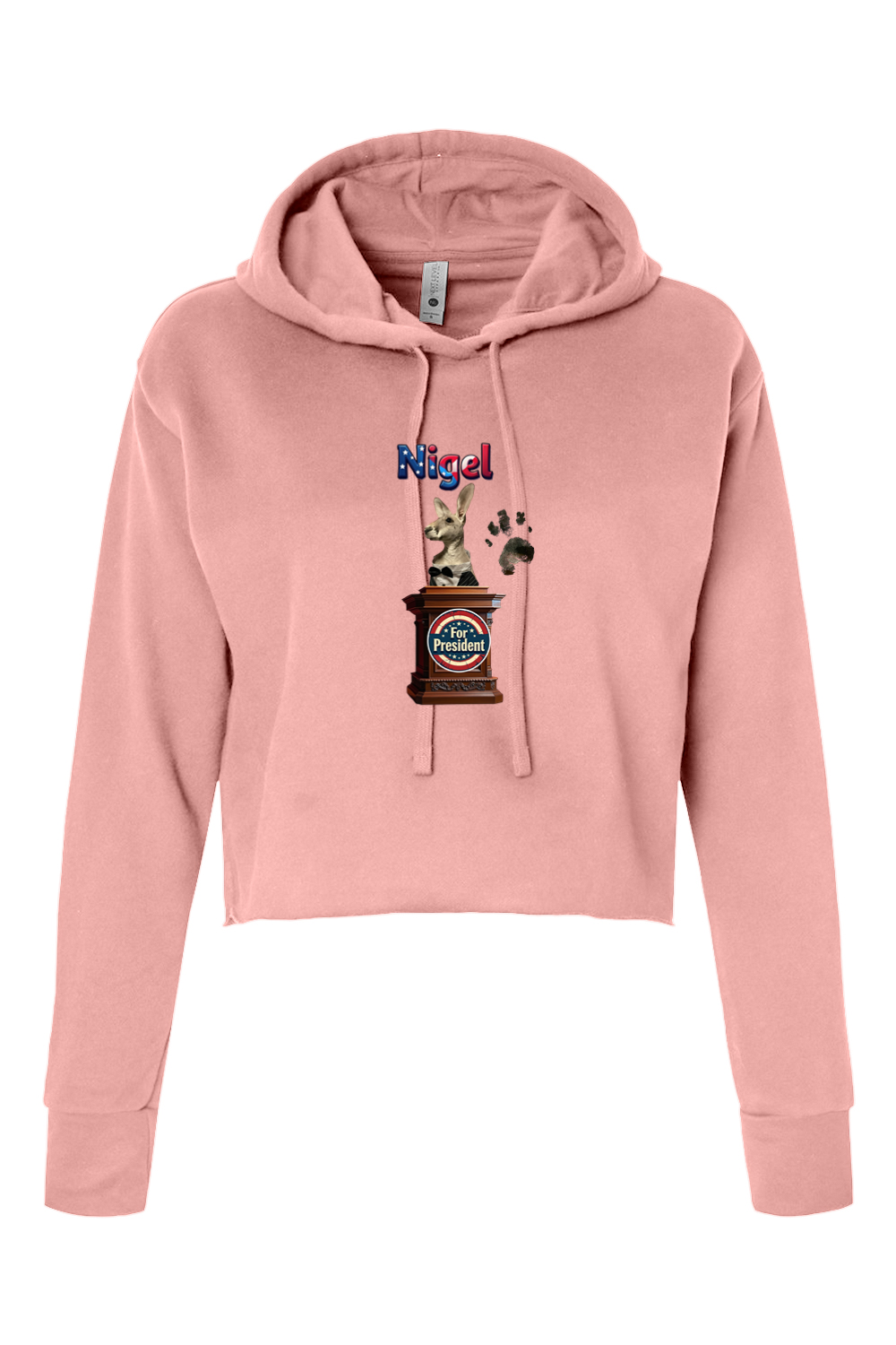 Nigel For President 1 Womens Cropped Hoodie