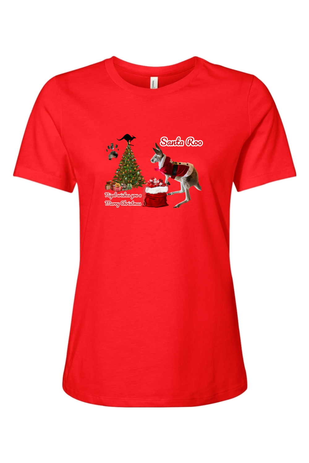 Santa Roo Womens T-shirt