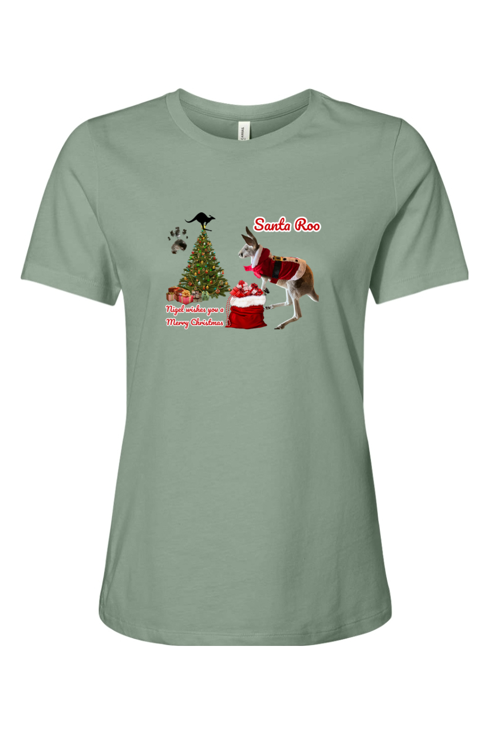 Santa Roo Womens T-shirt