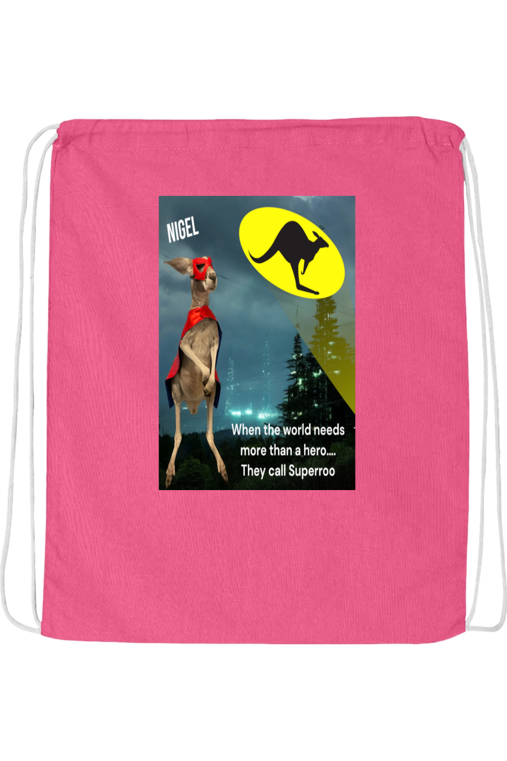 More Than A Hero Drawstring Bag