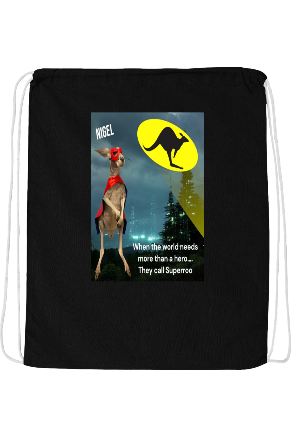 More Than A Hero Drawstring Bag