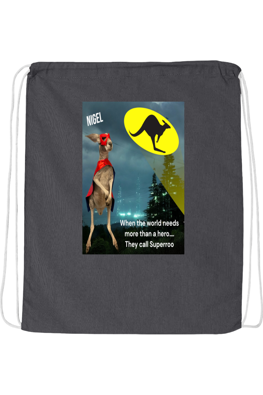 More Than A Hero Drawstring Bag