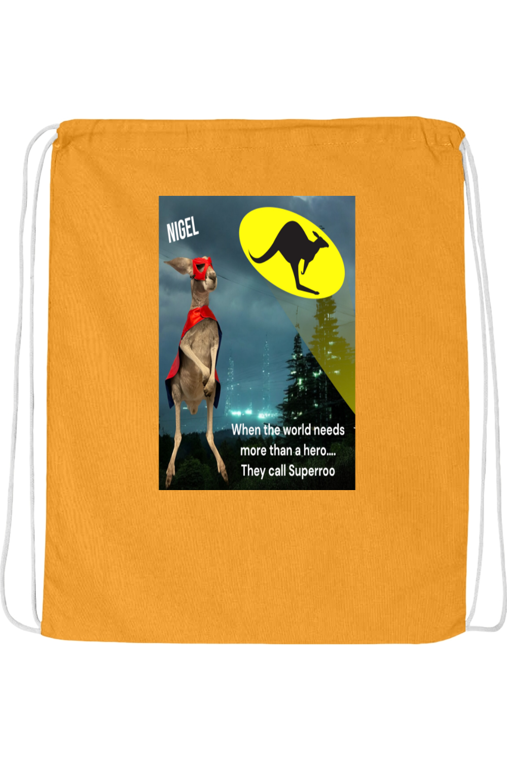 More Than A Hero Drawstring Bag