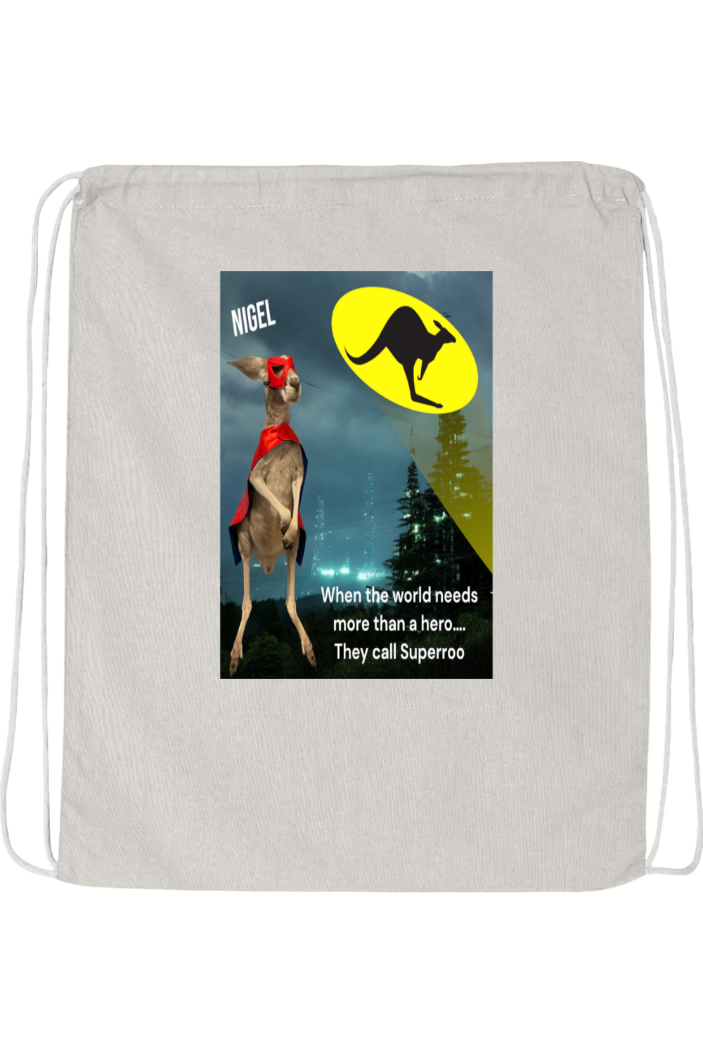 More Than A Hero Drawstring Bag