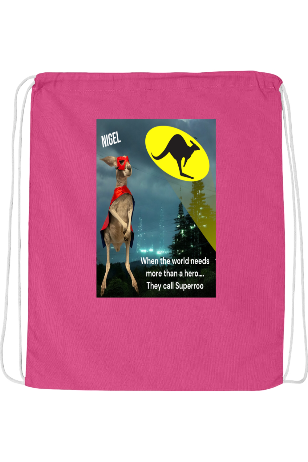 More Than A Hero Drawstring Bag