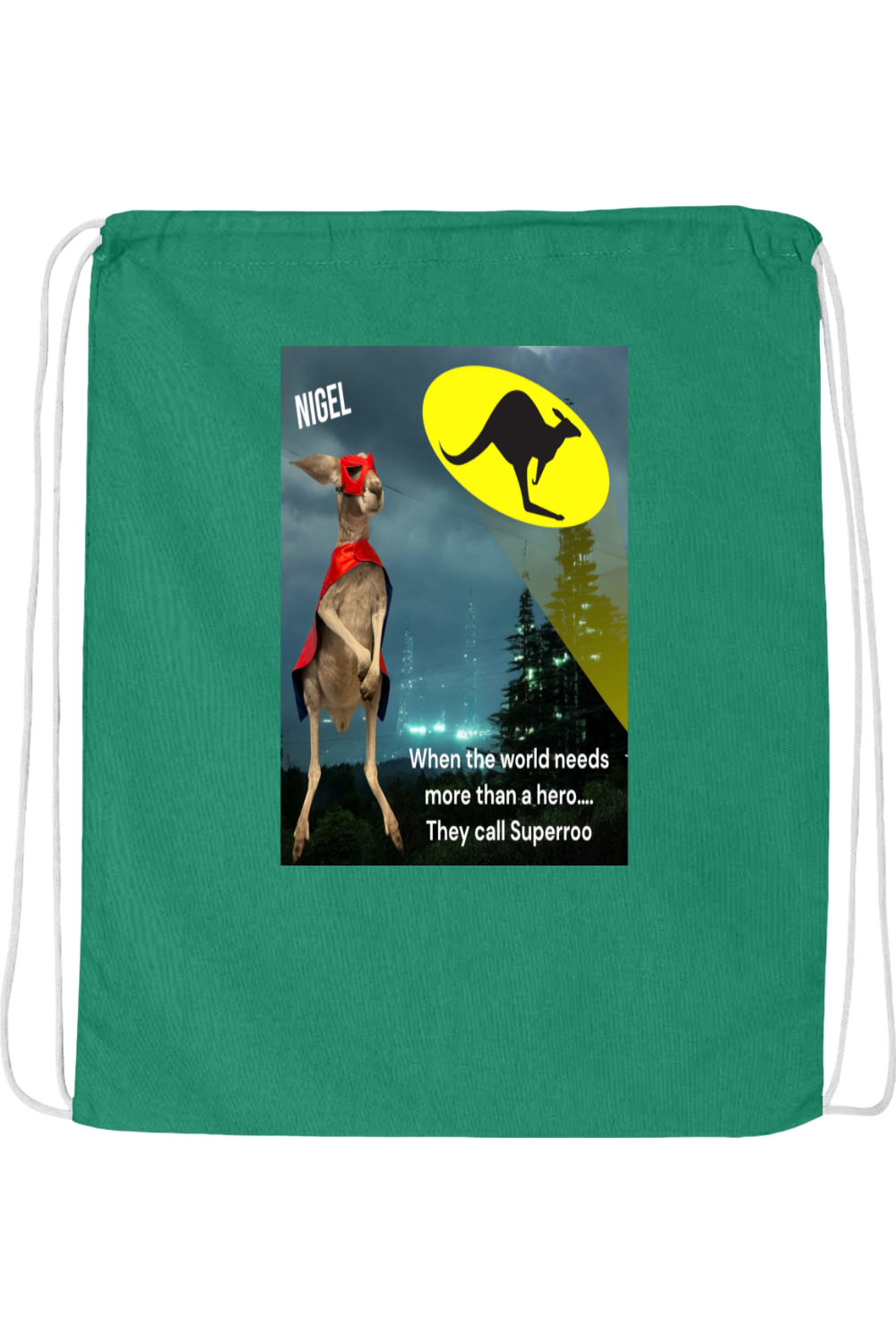 More Than A Hero Drawstring Bag