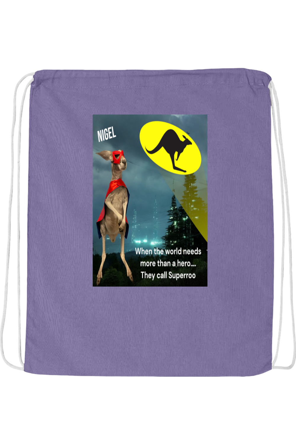 More Than A Hero Drawstring Bag