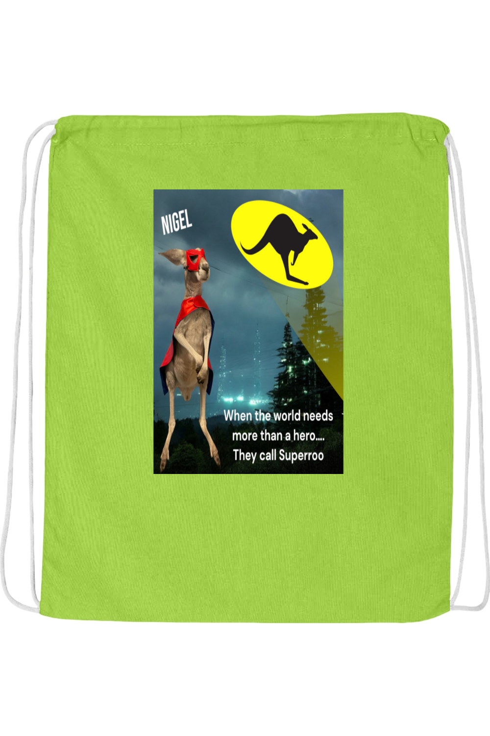 More Than A Hero Drawstring Bag