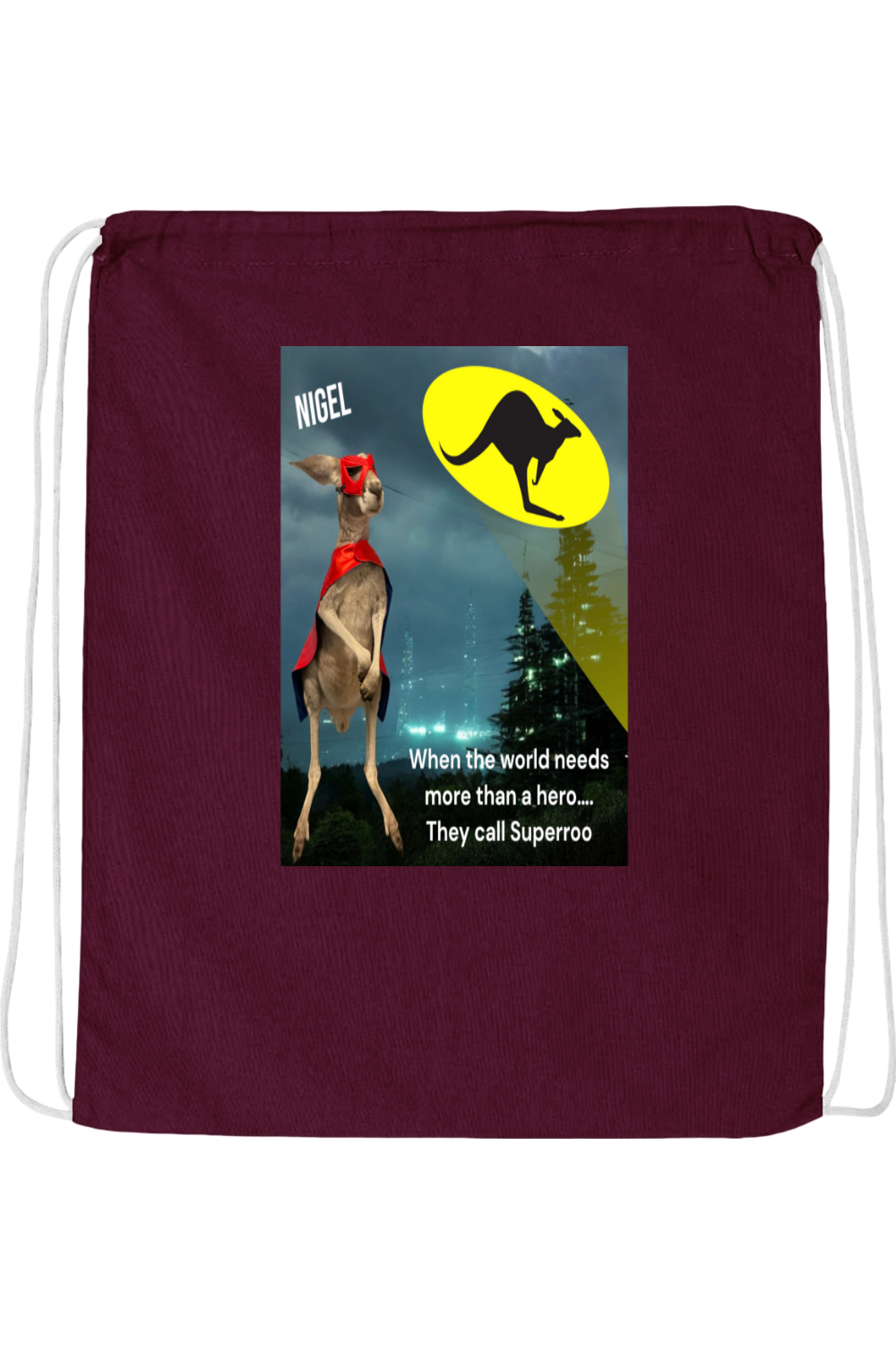 More Than A Hero Drawstring Bag