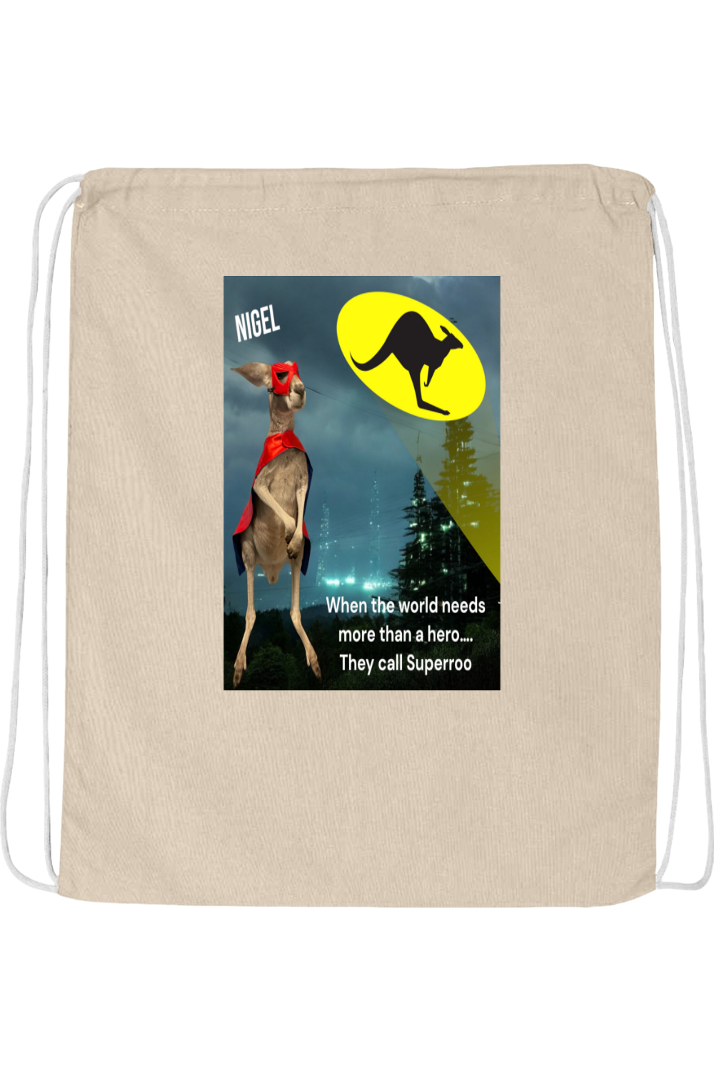 More Than A Hero Drawstring Bag