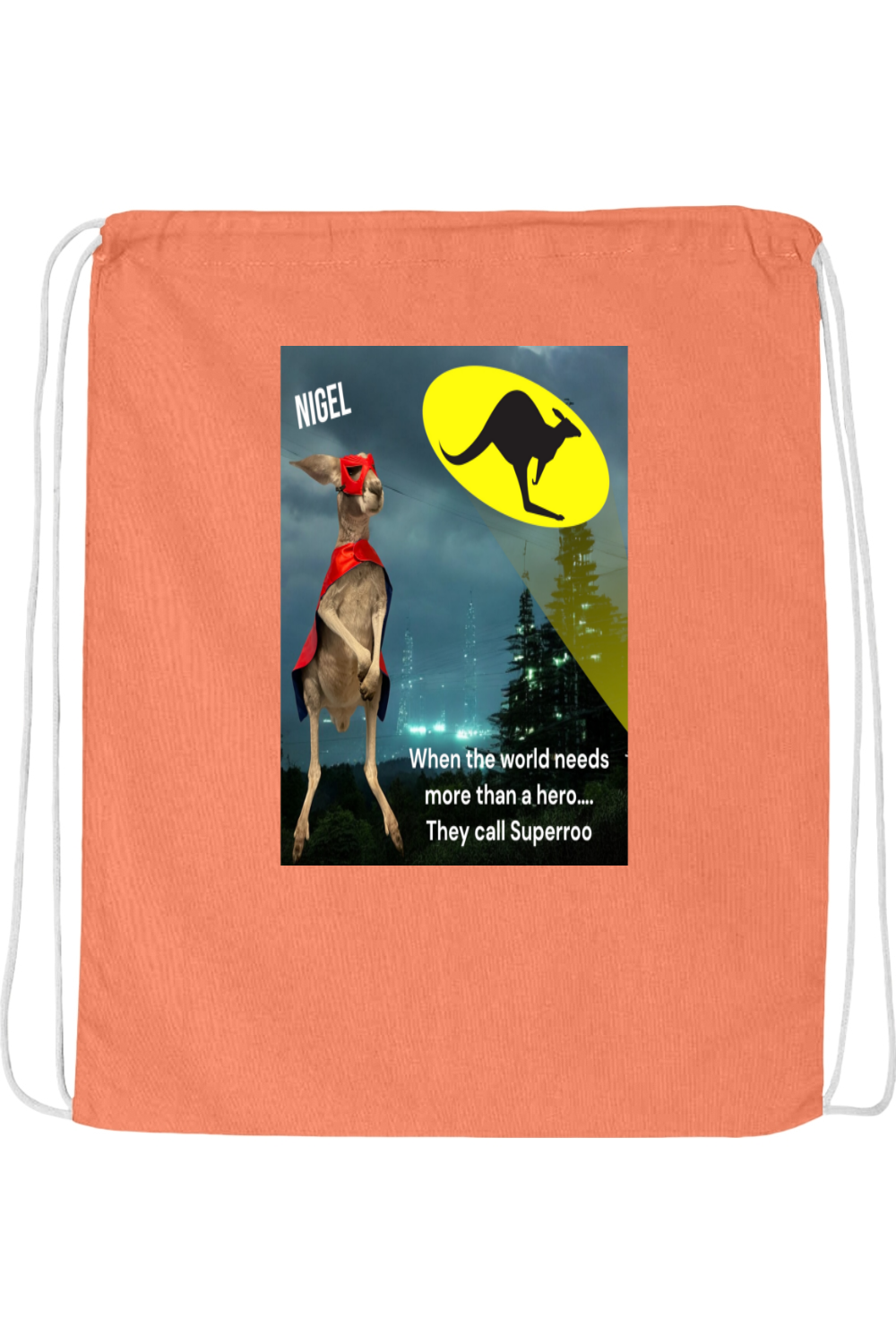 More Than A Hero Drawstring Bag