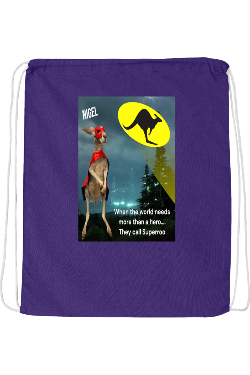 More Than A Hero Drawstring Bag
