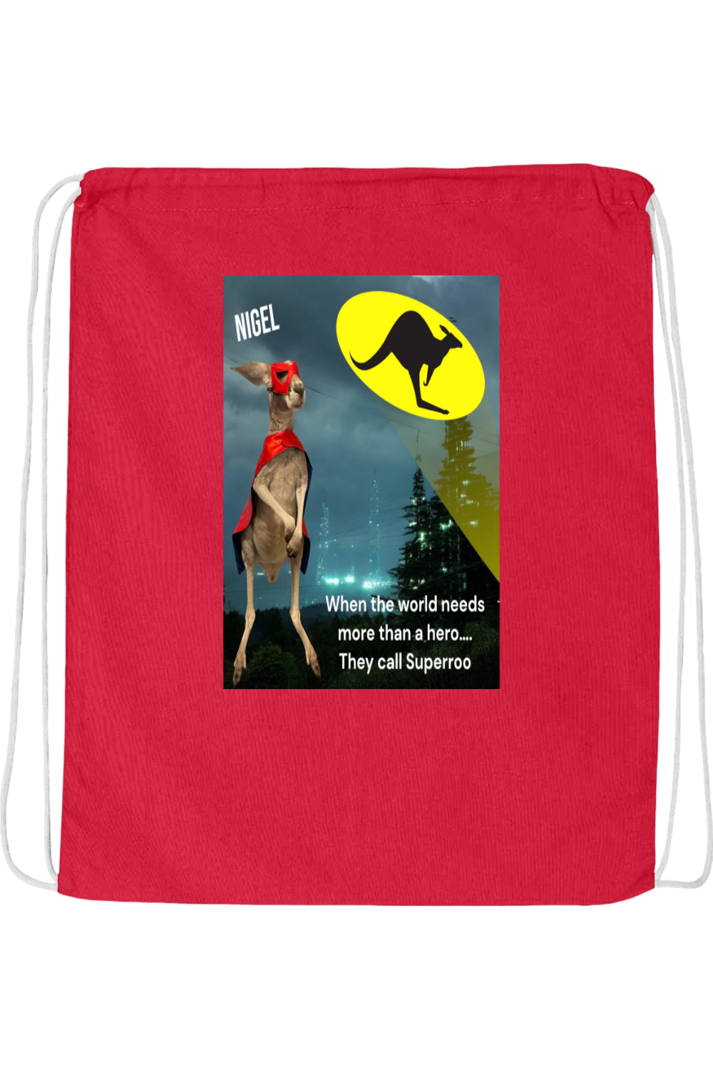 More Than A Hero Drawstring Bag