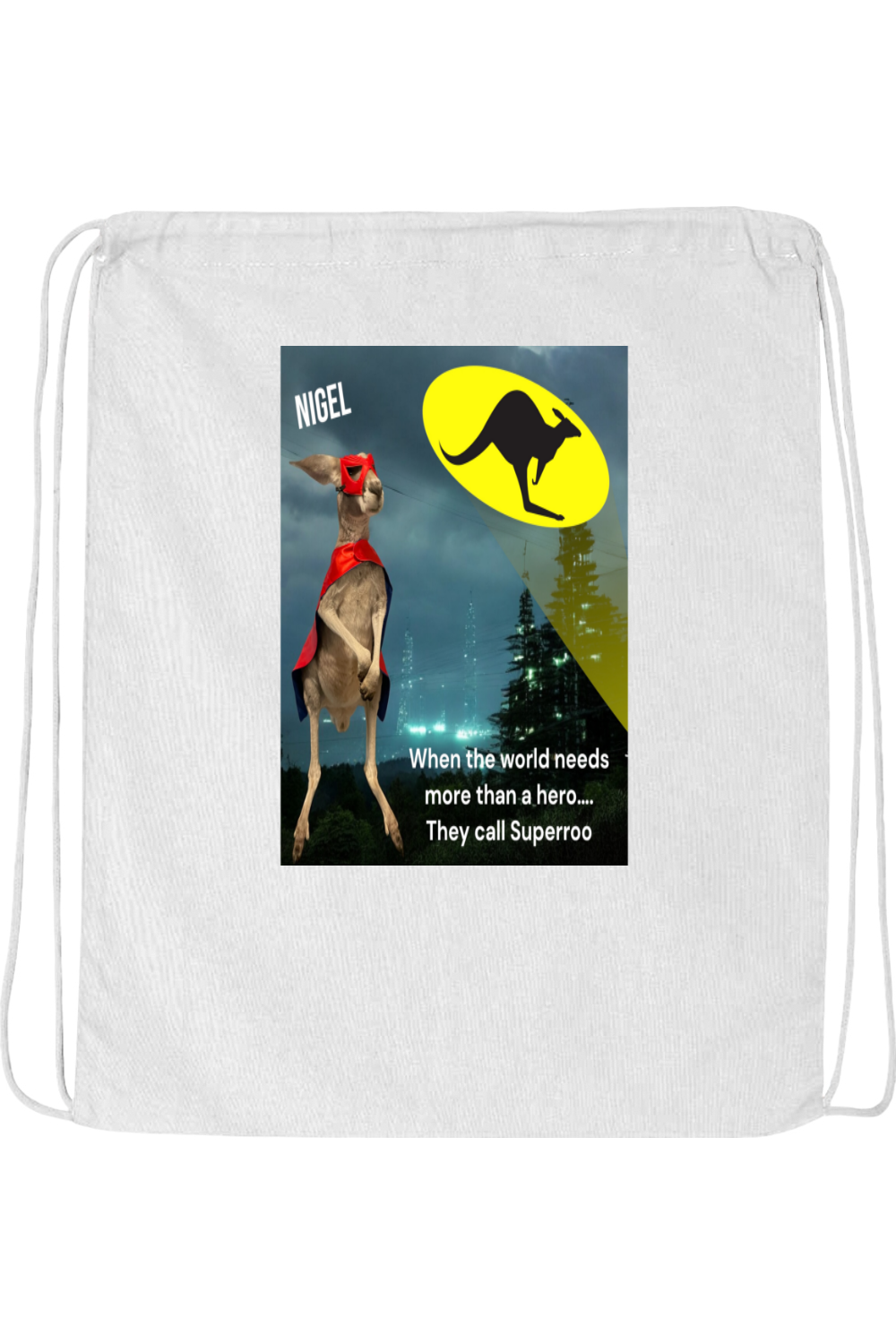 More Than A Hero Drawstring Bag
