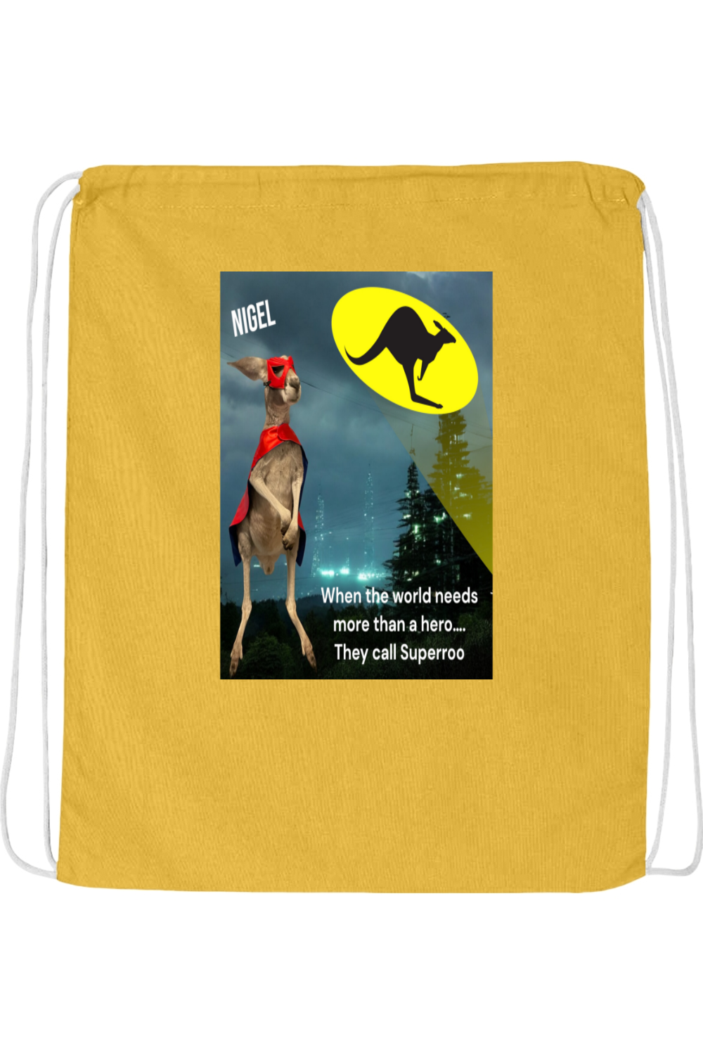 More Than A Hero Drawstring Bag