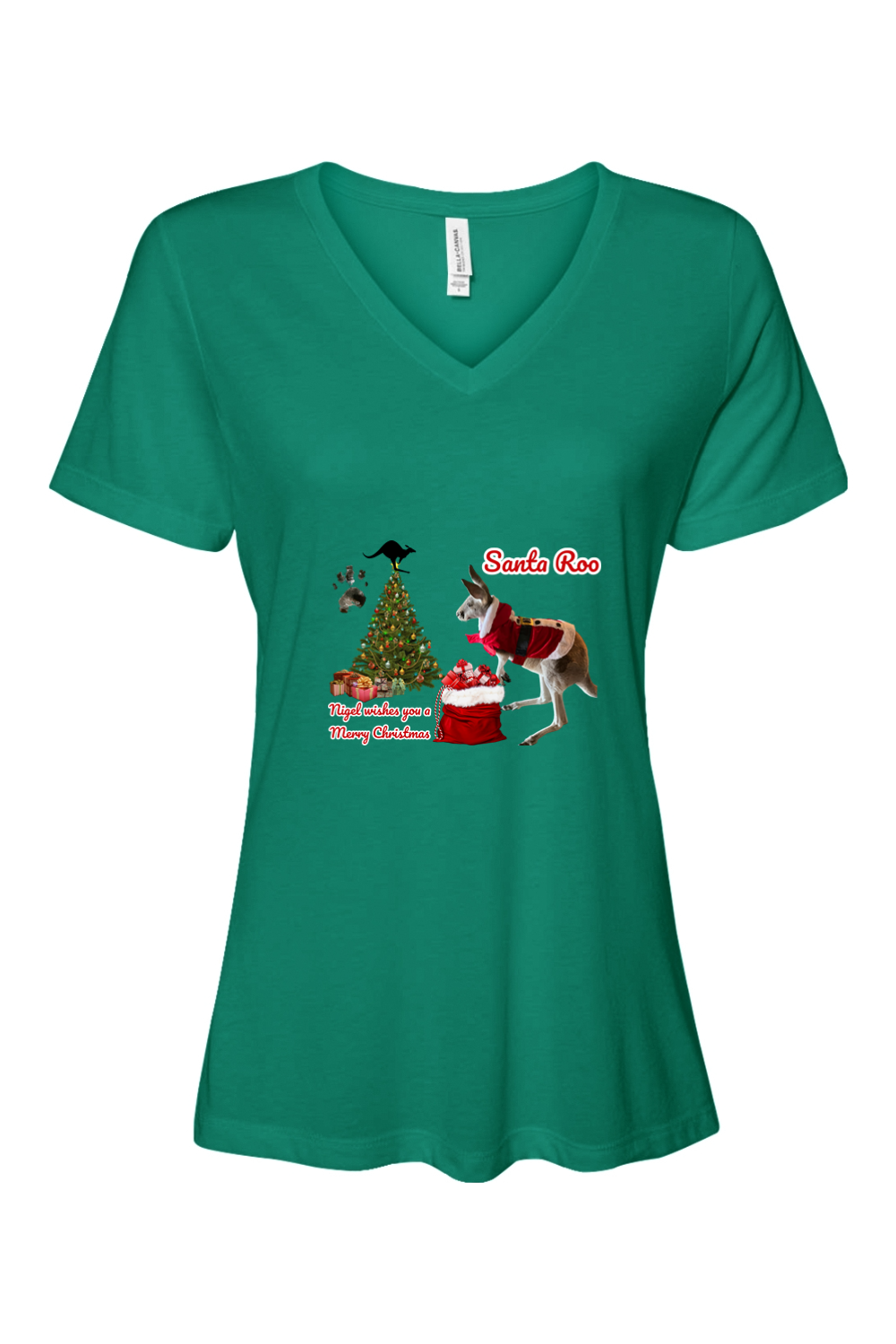Santa Roo Relaxed Fit Womens T-shirt