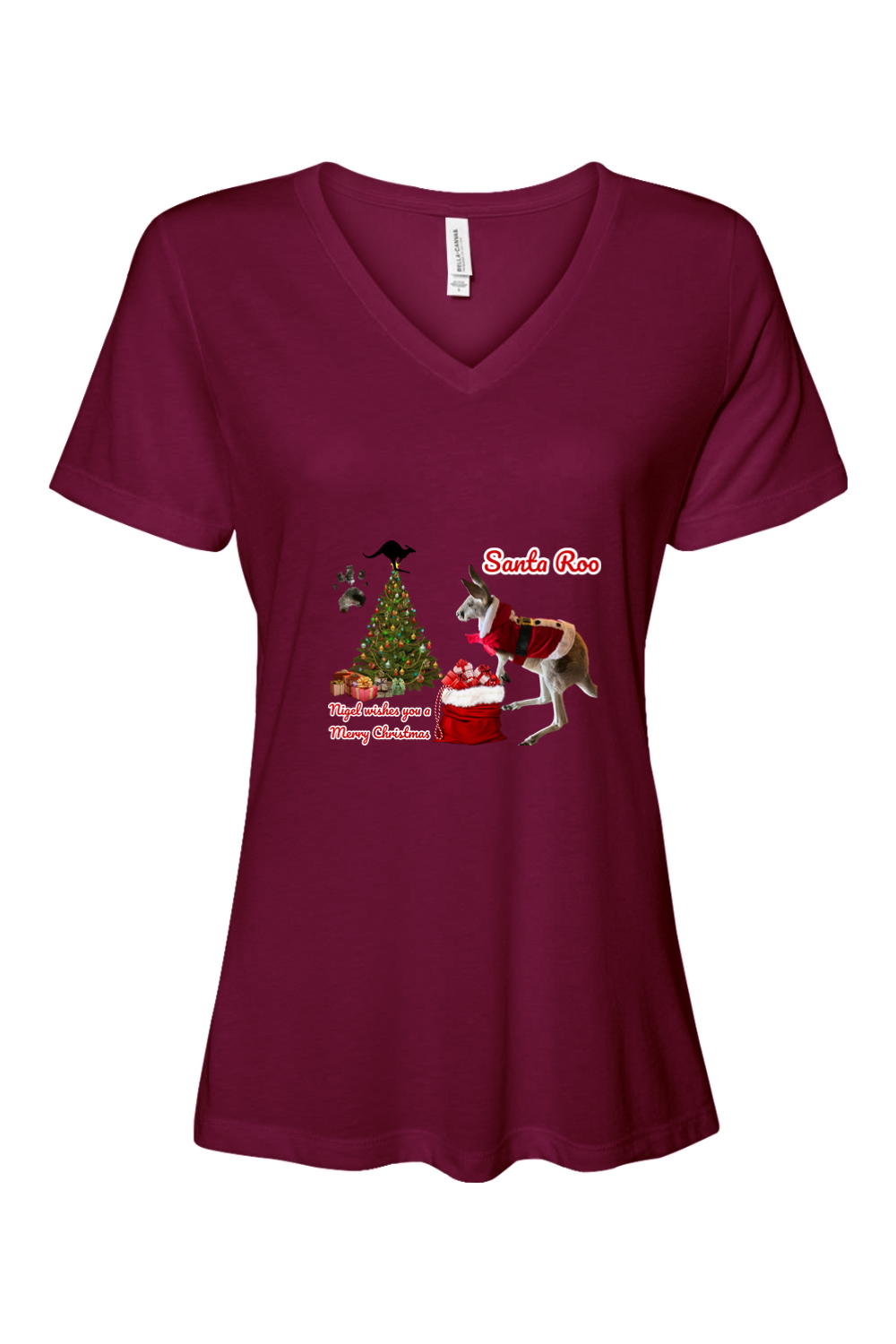 Santa Roo Relaxed Fit Womens T-shirt