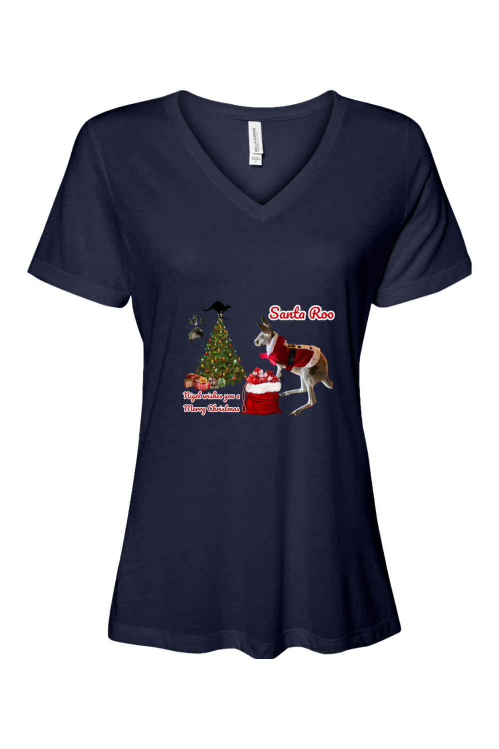 Santa Roo Relaxed Fit Womens T-shirt