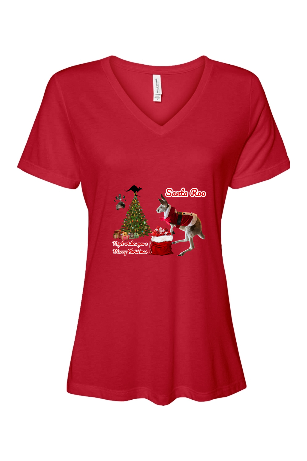 Santa Roo Relaxed Fit Womens T-shirt