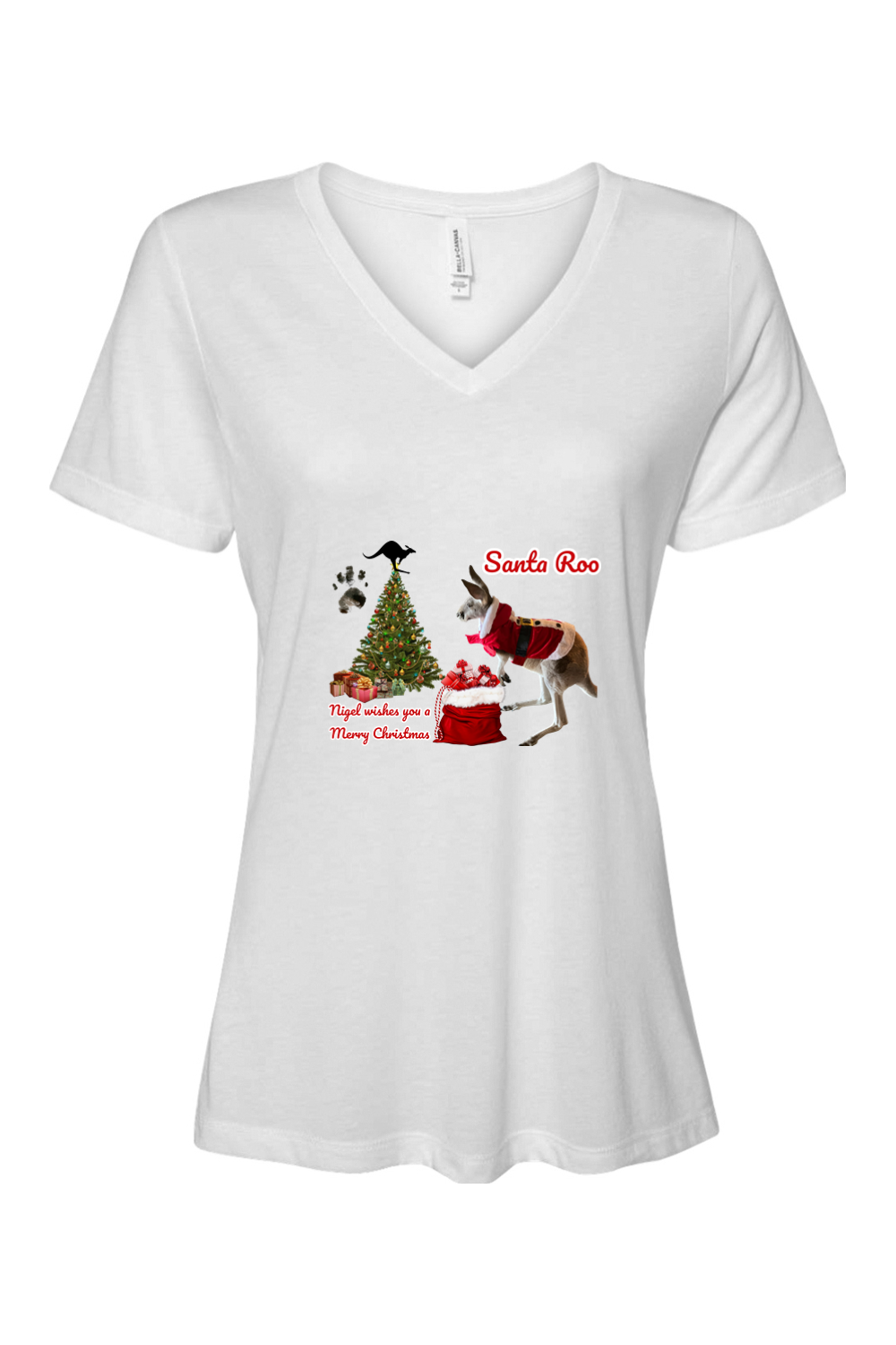 Santa Roo Relaxed Fit Womens T-shirt