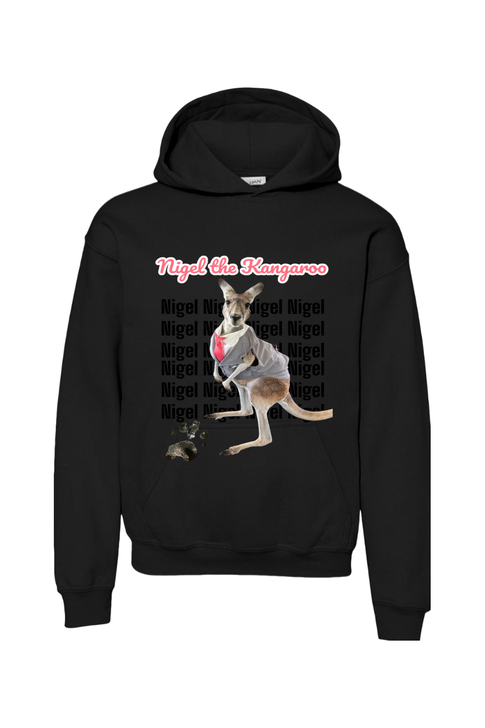 Tuxedo Nigel Block Letter Unisex Youth Hoodie