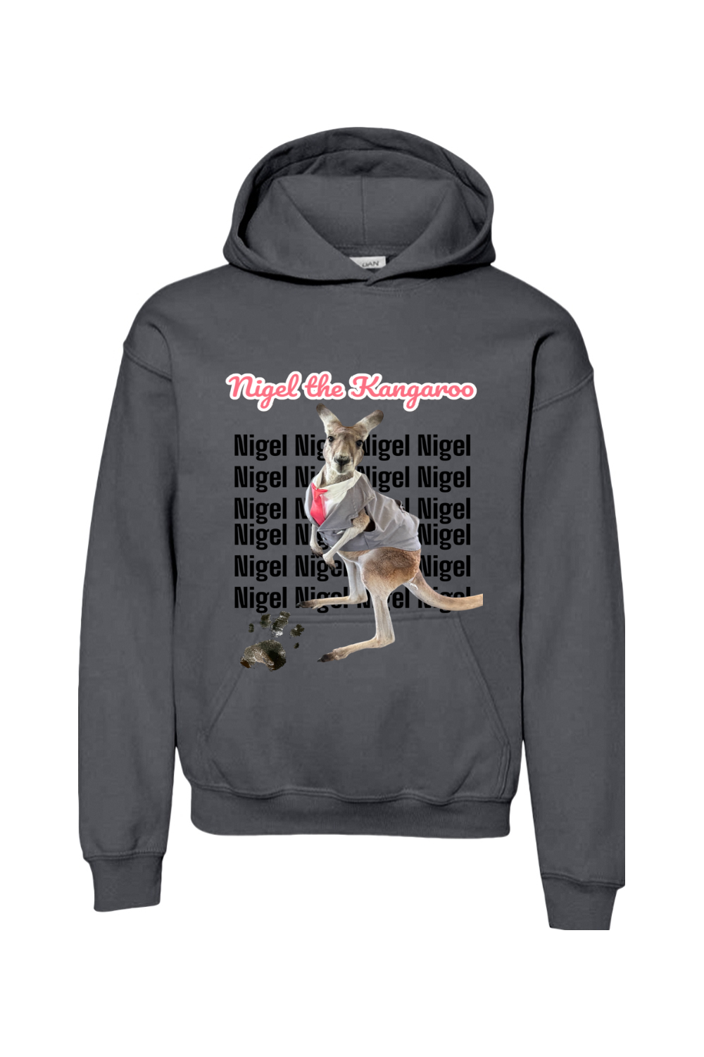 Tuxedo Nigel Block Letter Unisex Youth Hoodie