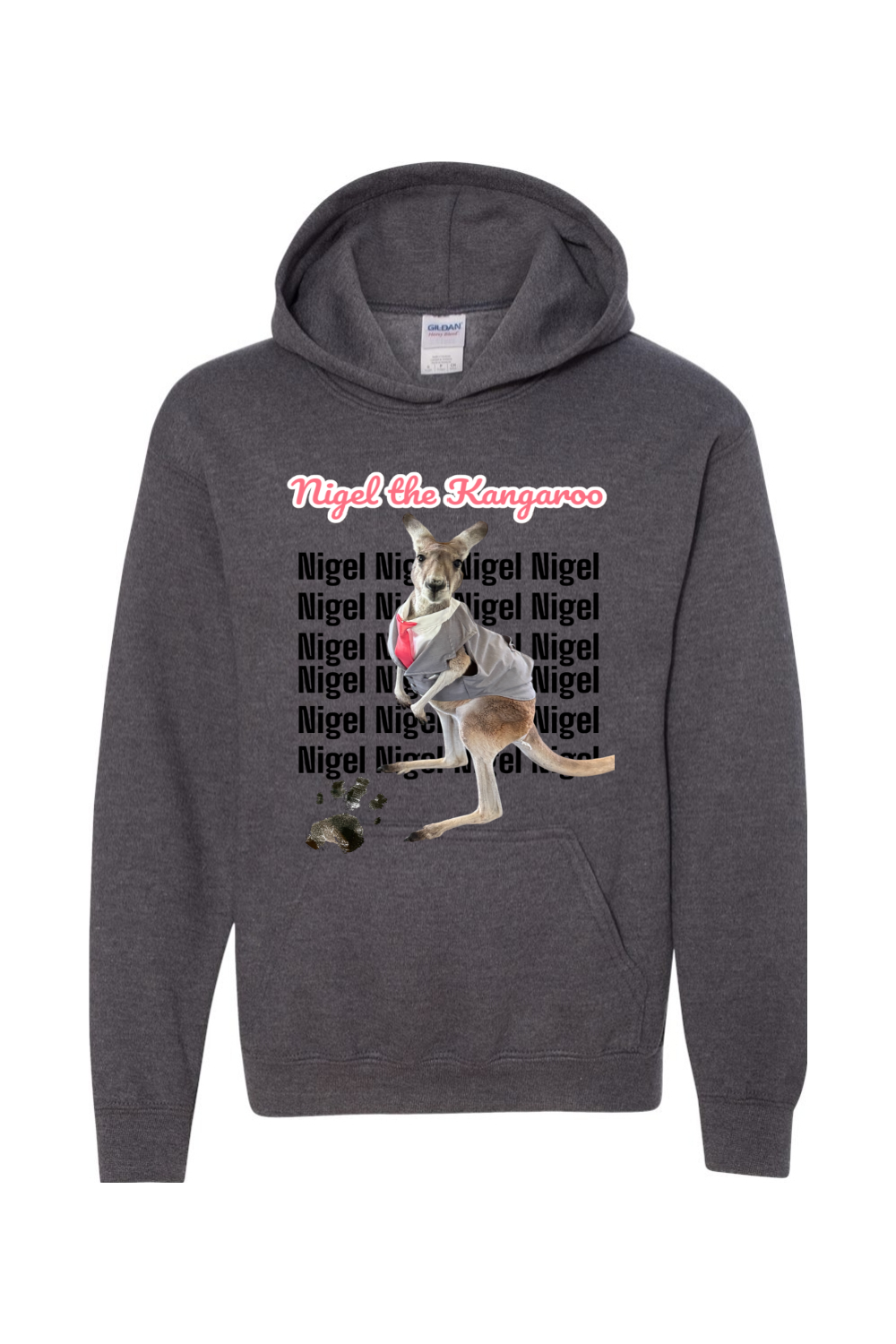 Tuxedo Nigel Block Letter Unisex Youth Hoodie